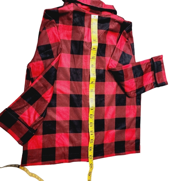 Kids 2-Piece Christmas Plaid Pajama Set - Button Down Shirt - Size 4 - NWT - Picture 5 of 8